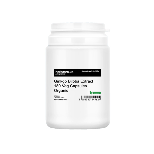 Ginkgo Biloba Extract (120mg, 180 Veg Capsules)